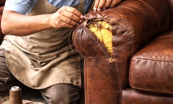 Leather sofa repair